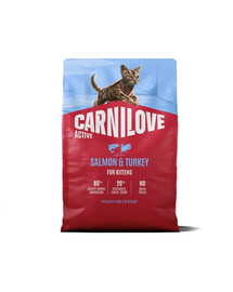 CARNILOVE Active Cat Salmon and Turkey for Kittens 2 kg losos a krůta, pro koťata všech plemen