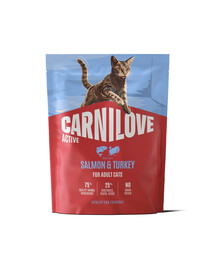CARNILOVE Active Cat Salmon and Turkey Adult 400 g losos a krůta, pro všechny dospělé kočky