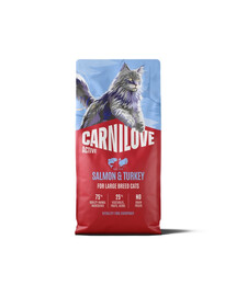 CARNILOVE Active Cat Salmon and Turkey Adult Large 6 kg losos a krůta, pro kočky velkých plemen