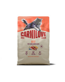 CARNILOVE True Fresh Cat Beef Adult Large 2 kg hovězí, pro kočky velkých plemen
