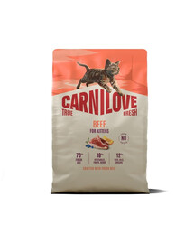 CARNILOVE True Fresh Cat Beef Kittens 2 kg hovězí, pro koťata všech plemen