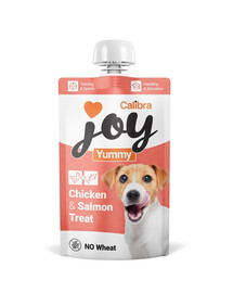 CALIBRA Joy Dog Yummy Chicken and Salmon Treat 100 g kuřecí a losos, masová pasta pro psy