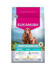 EUKANUBA Special Care Adult Dogs with Sensitive Digestion 2,3 kg krmivo pro dospělé psy s citlivým zažíváním