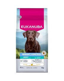 EUKANUBA Special Care Weight Control Adult Large Breeds 15 kg krmivo podporující kontrolu hmotnosti pro psy velkých plemen