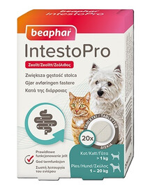 BEAPHAR IntestoPro správné fungování střev 20 tablet pro psy (do 20kg) a kočky