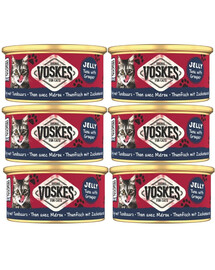 VOSKES Jelly Tuna with Grouper 6x85 g 100% tuňák s grouprem v želé, doplňkové krmivo pro kočky