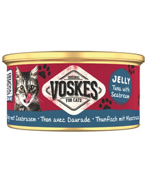 VOSKES Jelly Tuna with Seabream 85 g 100% tuňák s doradou v želé, doplňkové krmivo pro kočky
