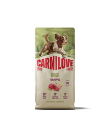 CARNILOVE True Fresh Dog Duck Puppies 12 kg granule s čerstvou kachnou pro štěňata