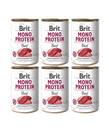BRIT Mono Protein Beef 6x400 g monoproteinowa karma wołowina