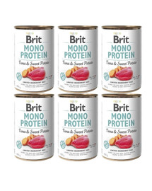 BRIT Mono Protein Tuna & Sweet Potato 6x400 g monoproteinové krmivo z tuňáka a batátů
