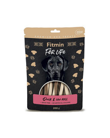 FITMIN For Life Duck&Cod roll 200 g pásky s kachnou a treskou pamlsek pro psa