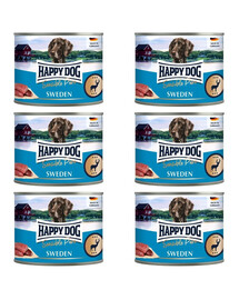 HAPPY DOG Sensible Pure Sweden Venison 6x200 g mokré krmivo pro psy