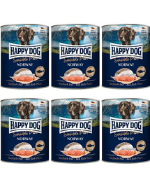 HAPPY DOG Sensible Norway Fish 6x800 g mokré krmivo pro psy