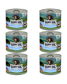 HAPPY DOG Sensible Puppy Junior Jehněčí a rýže 6x200 g konzervy pro štěňata a mladé psy
