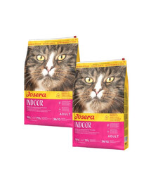 JOSERA Indoor 2x10 kg bezobilné krmivo pro kastrované kočky