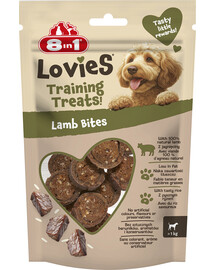 8IN1 Lovies Training Treats Lamb Bites 90g tréninková pochoutka pro psa s jehněčím masem a rýží