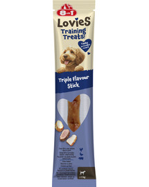 8IN1 Lovies Training Treats Triple Flavour Stick 15g tréninková pochoutka pro psa