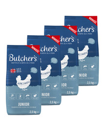 BUTCHER'S Original Junior granule pro štěňata, kuřecí 4 x 2,5 kg