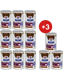HILL'S Prescription Diet Canine i/d Low Fat Digestive Care Dušené krmivo s kuřecím masem a zeleninou 9x354 g + 3 konzervy ZDARMA!