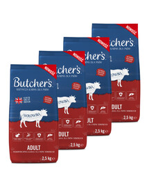 BUTCHER'S Original granule pro psy s hovězím 4 x 2,5 kg