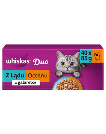WHISKAS Duo Adult v želé 40 x 85 g kapsičky pro kočky