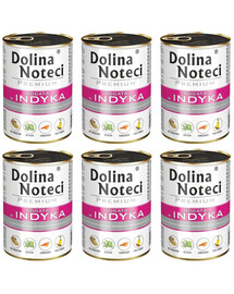 DOLINA NOTECI Premium konzervy pro dospělé psy s krůtím masem 6x400g