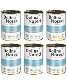 DOLINA NOTECI Premium konzervy pro dospělé psy s jehněčím masem 6x 400g