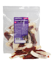 CHRUP&GO Plněné králičí uši 500 g pamlsek pro psa