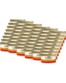 GOURMET Gold Mus s hovězím masem pro kočky 48x85 g