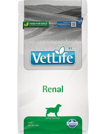 Krmivo FARMINA Vet Life Renal Dog 2 kg pro psy s onemocněním ledvin + krmivo FARMINA Vet Life Dental Treat Renal Medium/Maxi 100 g (7 ks) ZDARMA!