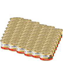 GOURMET Gold Adult Succulent Delights s hovězím masem 48x85g