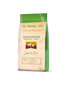 FITMIN Dog Medium Maxi lamb&rice 2,5 kg Jehněčí s rýží, krmivo pro psy středních a velkých plemen