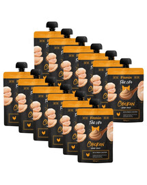 FITMIN For Life Cat Cream Sauce Chicken 12x100 g krémové sáčky s kuřecím masem pro kočky