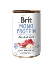 BRIT Mono Protein Lamb & Rice 12x400 g monoproteinové jehněčí a rýžové krmivo