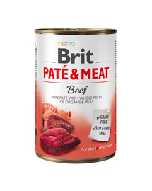 BRIT Pate&Meat Beef 400 g paštika s hovězím masem