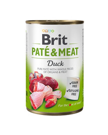 BRIT Pate&Meat Duck 400 g paštika s kachním masem