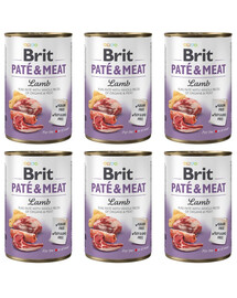 BRIT Pate&Meat lamb 6x400 g paštika s jehněčím masem
