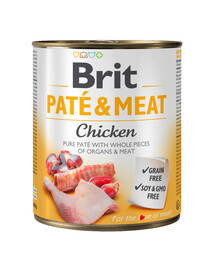 BRIT Pate&Meat Chicken 800 g paštika s kuřecím masem