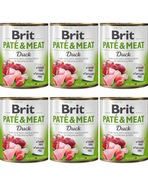 BRIT Pate&Meat Duck 6x800 g paštika s kachním masem
