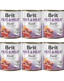 BRIT Pate&Meat lamb 6x800 g paštika s jehněčím masem