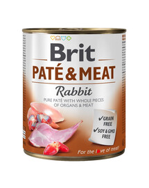 BRIT Pate&Meat Rabbit 800 g paštika s králíčím masem
