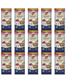 FARMINA N&D Quinoa Cat Digestion Cream Chicken and Tuna 15x60 g s kuřecím masem a tuňákem, krémová pochoutka pro kočky s citlivým trávením