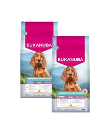 EUKANUBA Special Care Puppies with Sensitive Digestion 2x12 kg granule pro štěňata s citlivým zažíváním