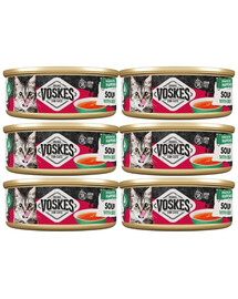 VOSKES Soup with Beef 6x50 g polévka s hovězím masem pro kočky