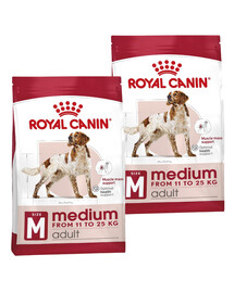 ROYAL CANIN Medium Adult 2 x 15 kg suché krmivo pro dospělé psy středních plemen
