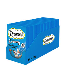 DREAMIES Creamy karma uzupełniająca z wybornym łososiem dla kota 44x10 g