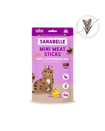 SANABELLE Mini masové tyčinky kachna a bezinky 55g kachna a bezinky bezobilný pamlsek pro kočky