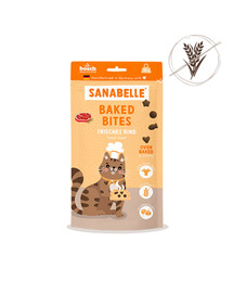 SANABELLE Baked Bites Beef 55g pečené hovězí, bezobilný pamlsek pro kočky