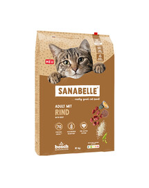 SANABELLE Classic Adult s hovězím masem 10 kg suché krmivo s hovězím masem pro dospělé kočky