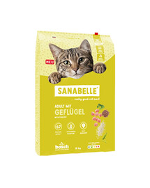 SANABELLE Classic Adult s drůbežím masem 10 kg suché krmivo s drůbežím masem pro dospělé kočky